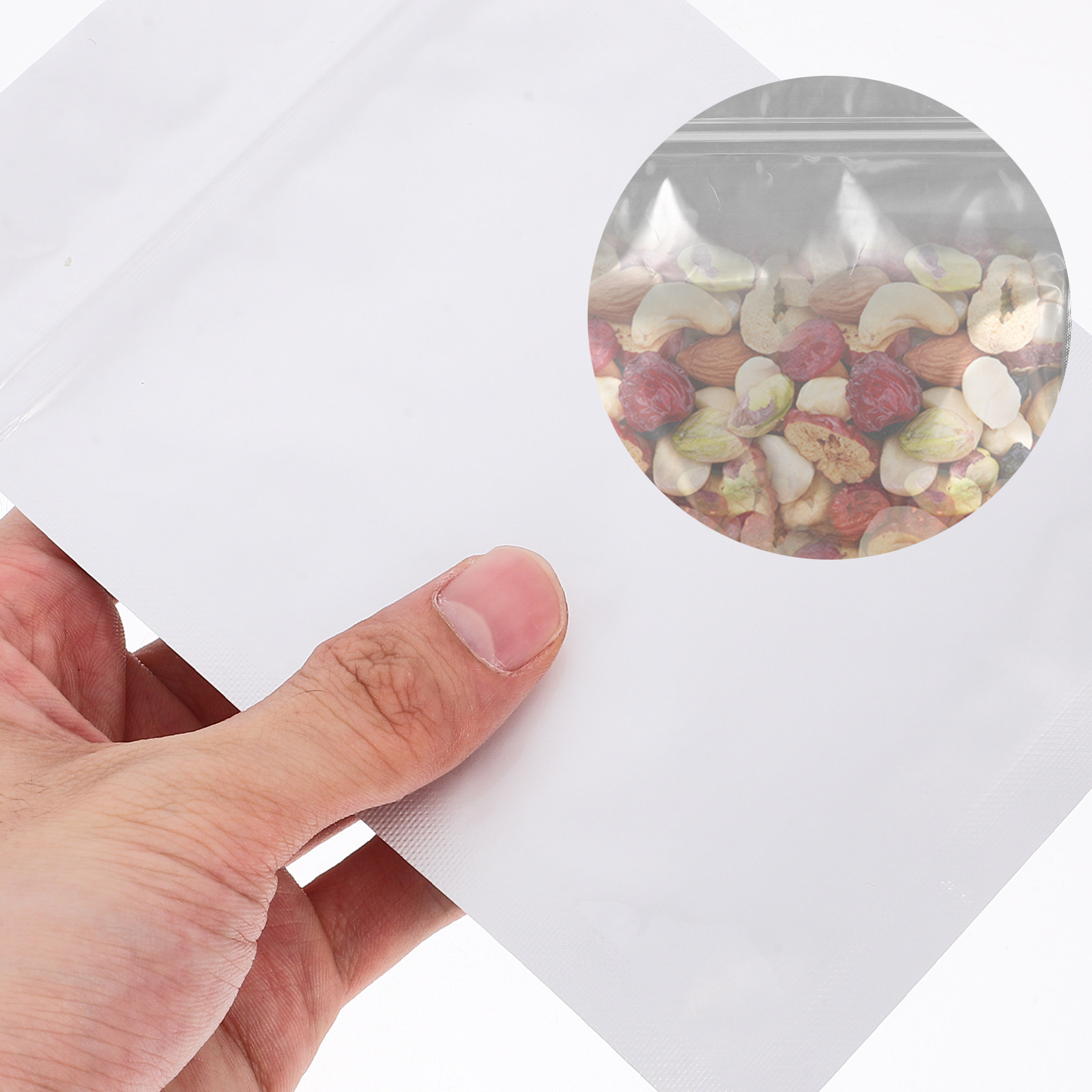 Food Snack - 50 Bolsas Herméticas Reutilizables para Almacenamiento