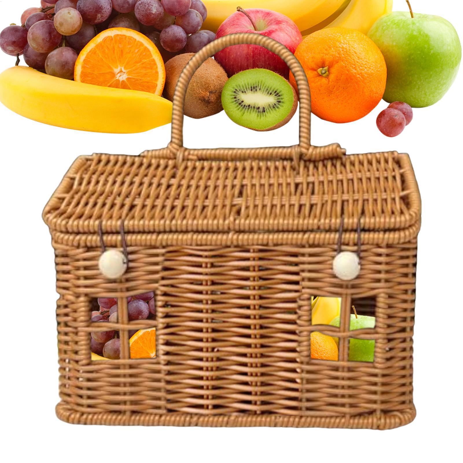 Food Snacks With Fiber - Cesta de mimbre con forma de