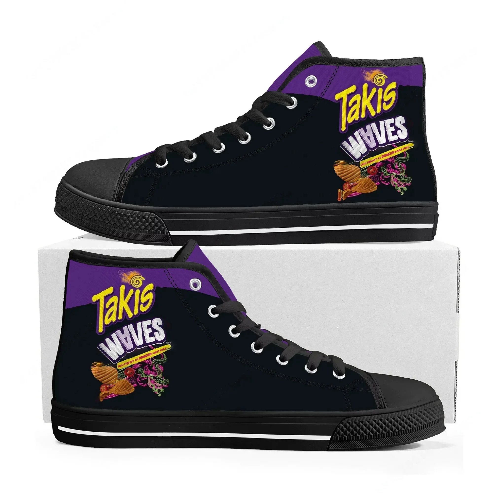 Zapatillas altas divertidas co - Food Snack reseña y precio