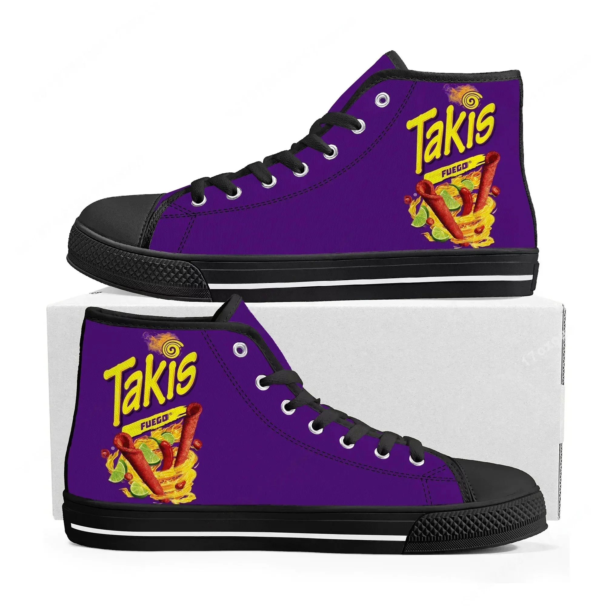 Zapatillas altas divertidas co - Food Snack reseña y precio