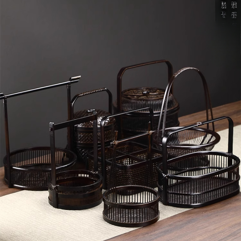 Cesta de Picnic de Bambú Tejid - Food Snacks With Fiber reseña y precio