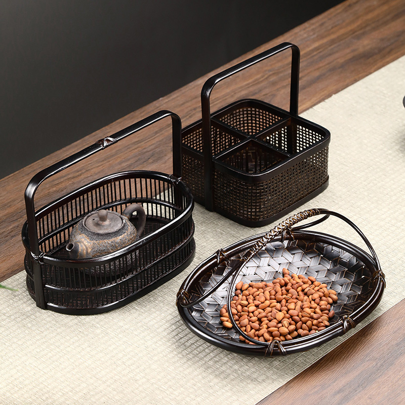 Cesta de Picnic de Bambú Tejid - Food Snacks With Fiber reseña y precio