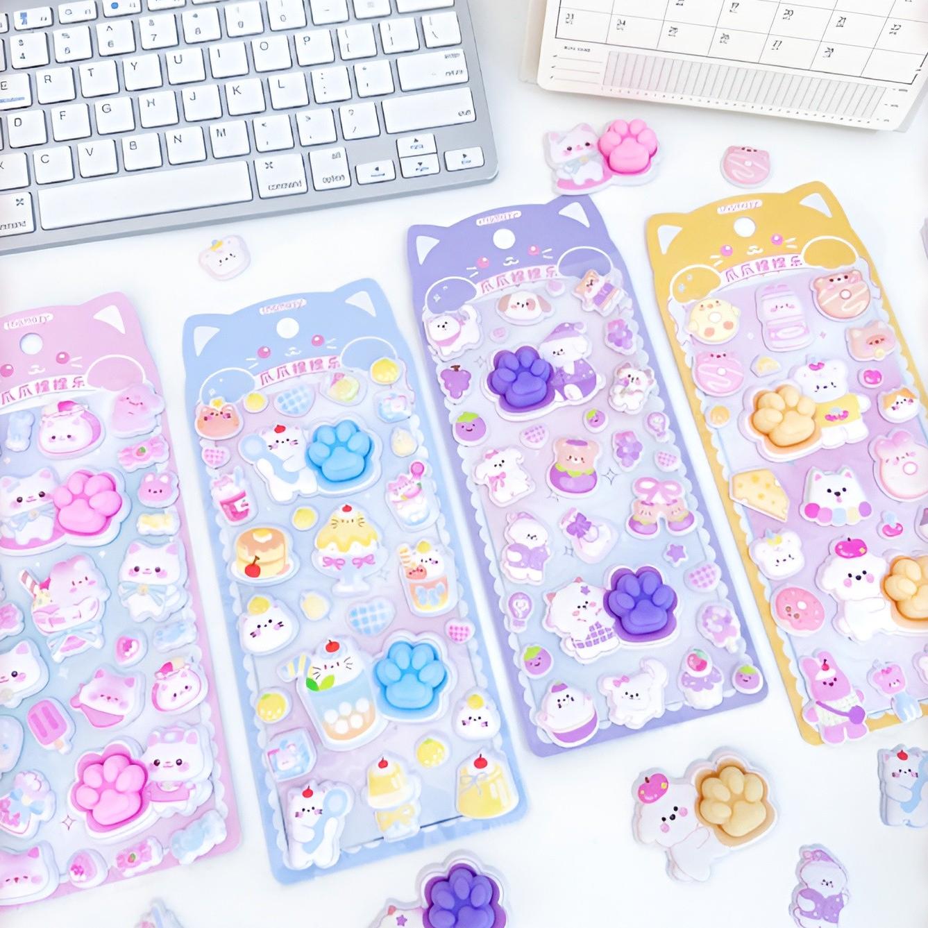 Pegatinas 3D de Patas de Gato  - Candy Sour Strip reseña y precio