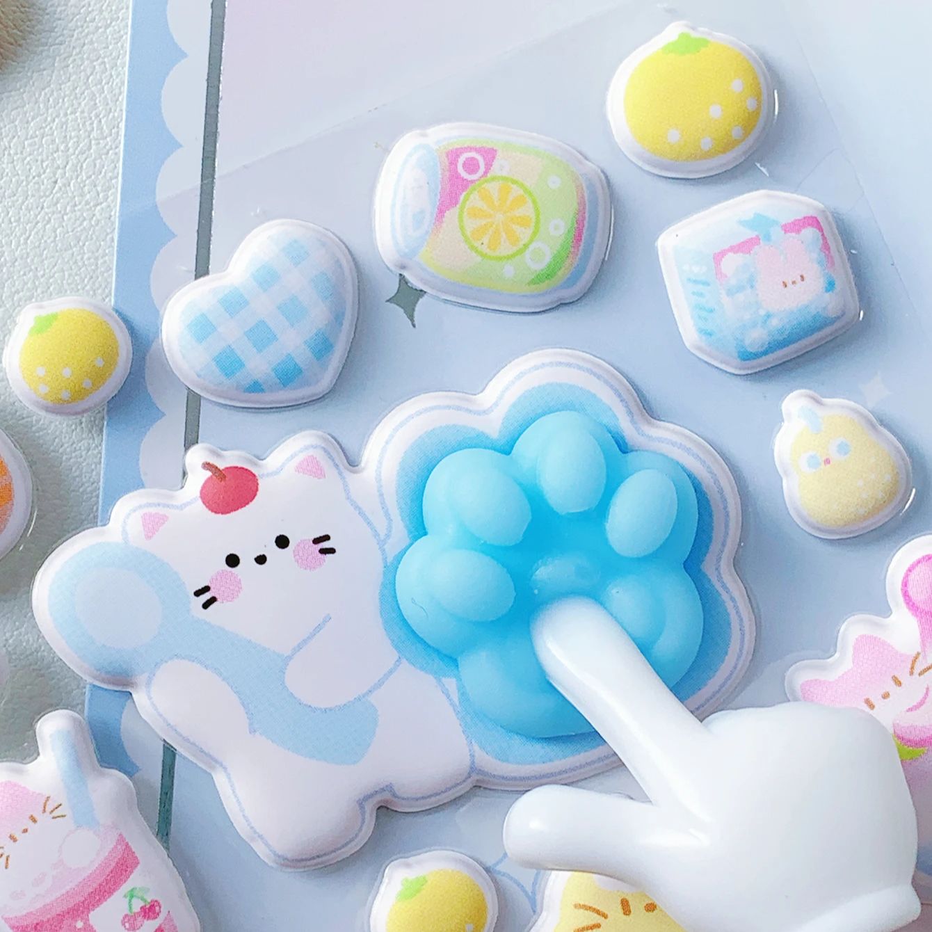 Pegatinas 3D de Patas de Gato  - Candy Sour Strip reseña y precio